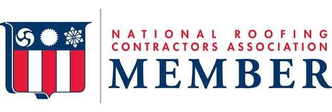 The Transcend Roofing Company proudly displays the national roofing contractors association member logo.