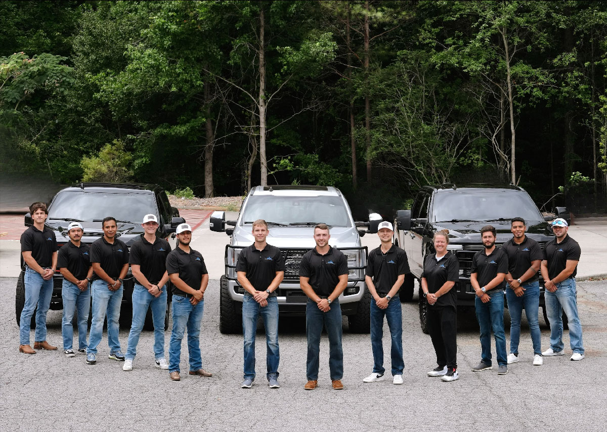 transcend roofing team photo - About