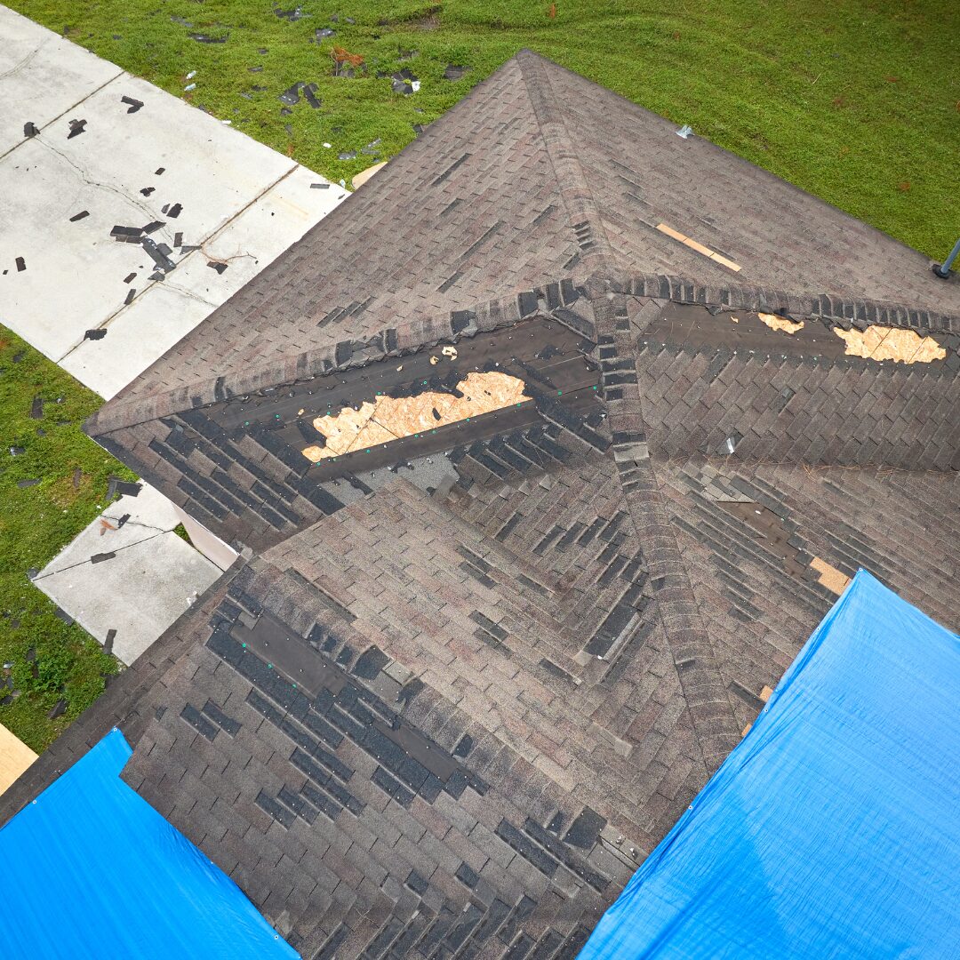 Roof repair after storm