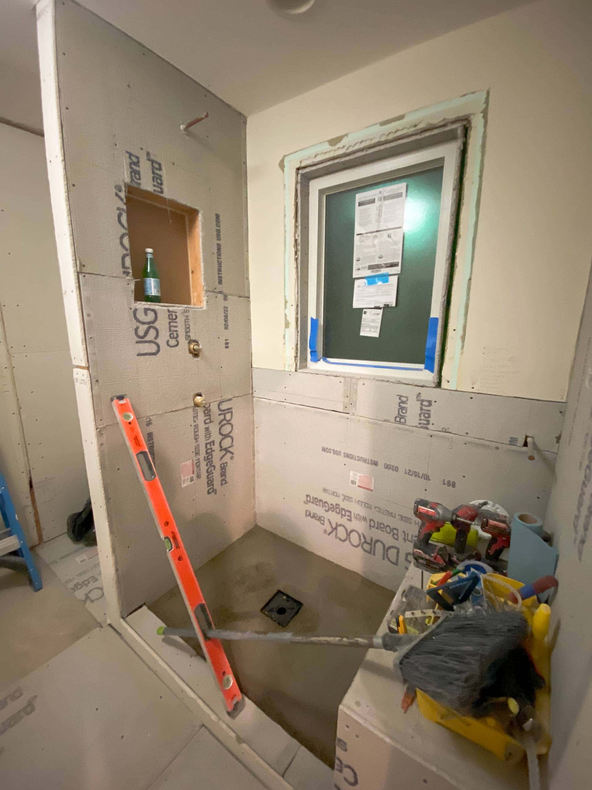Bathroom renovation progress
