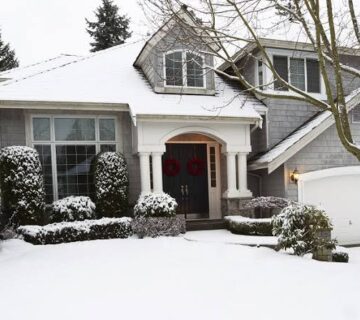 Residential home in Alpharetta, GA showing exterior envelope components requiring winter preparation"