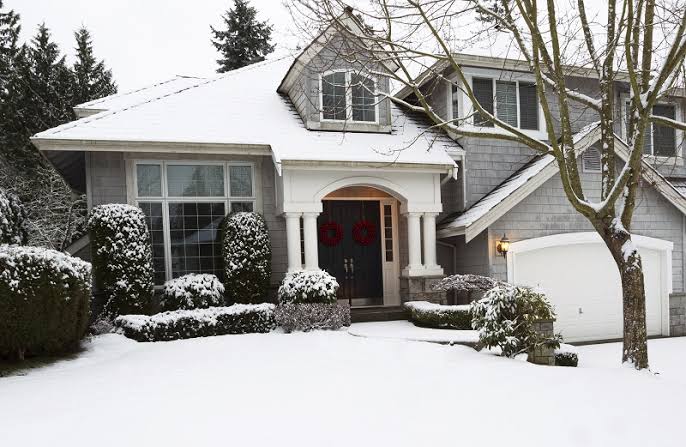 Residential home in Alpharetta, GA showing exterior envelope components requiring winter preparation"