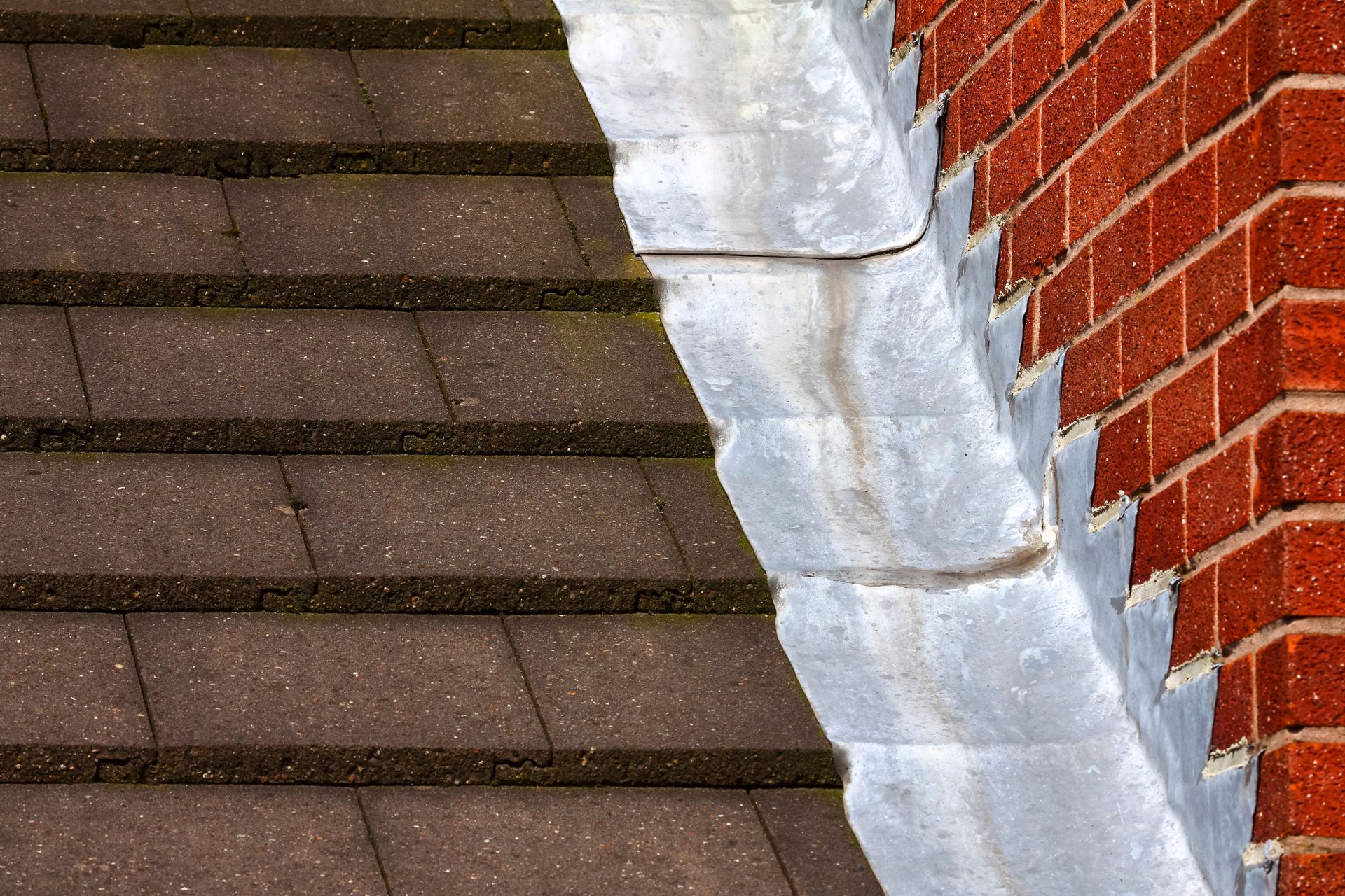 Roof flashing inspection during fall winter preparation at Alpharetta, GA home