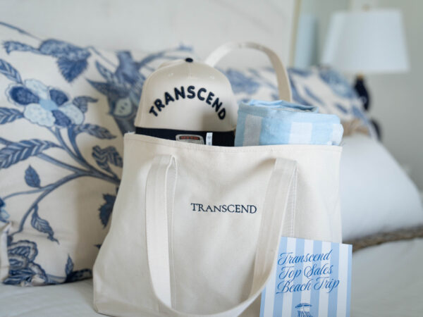 Top Sales Beach Trip 2026 – 01 Transcend welcome bag and hat for the Top Sales Beach Trip