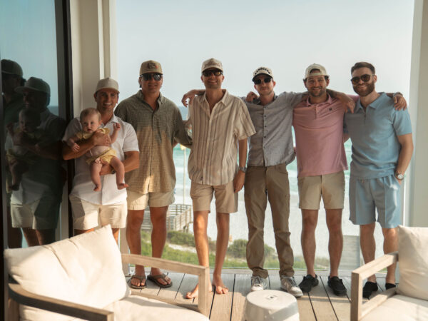Top Sales Beach Trip 2026 – 15 Transcend team group photo at the beach house